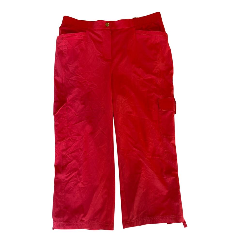 NWT Chico's Zenergy Neema EMMA Cargo Crop Pant Pockets Unlined Light Stretch 1 M